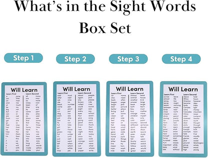 650 Phonics and Sight Words | Ages 5-8 | Boost Reading Ability | 250 Flashcards | Kindergarten 1st 2nd Grade | Beginning to Advanced Words | Brainstrong Premium 2 Box Set