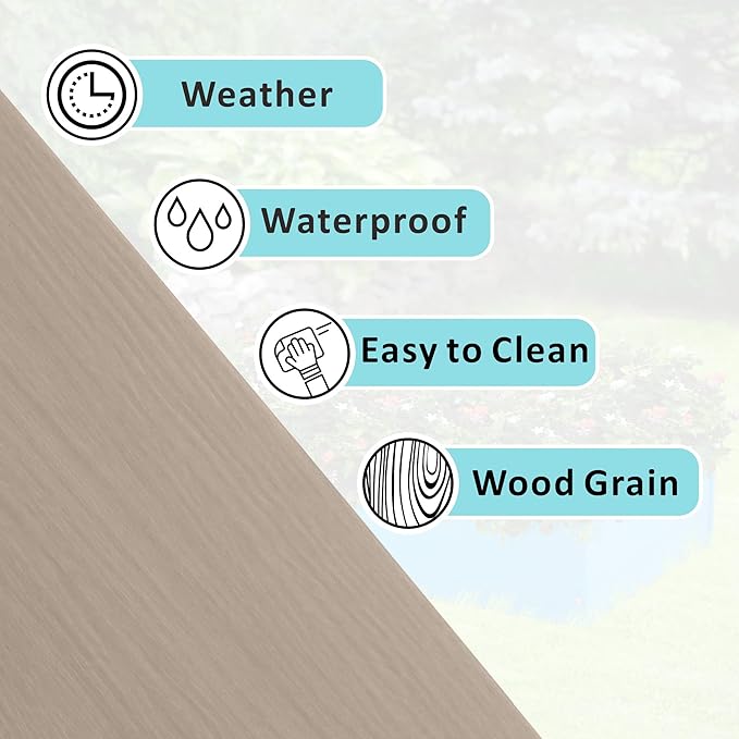 HDPE Raised Garden Bed 47.24 * 24.4 * 9.65 in,Vegetable Planter Bed Outdoor,Elevated Horticulture Planter Bed,Waterproof,Rot-Resistant and Non-Cracking Above Ground Garden Bed(Light Brown)