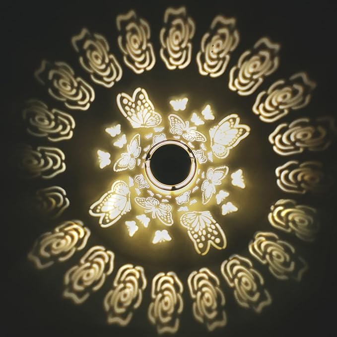 Solar Lanterns Outdoor Waterproof Butterfly Metal Garden Lights, Hanging Decor for Patio, Yard, Fence, Porch, Pathway, Gifts for Women, Mom, Grandma, Unique Mother’s Day