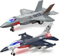 Geyiie Airplane Toy for Kids 3-8, Alloy Fighter Jet Toy Plane with Lights and Sounds, Durable Diecast Metal Airplane Model, Birthday for Boys and Girls