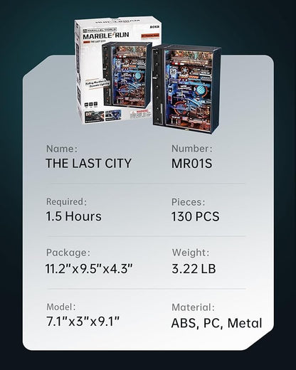 ROKR Marble Run Model Building Kit, 3D Puzzles for Adults, DIY Miniature Kit, Ideal Gift for Men and Women