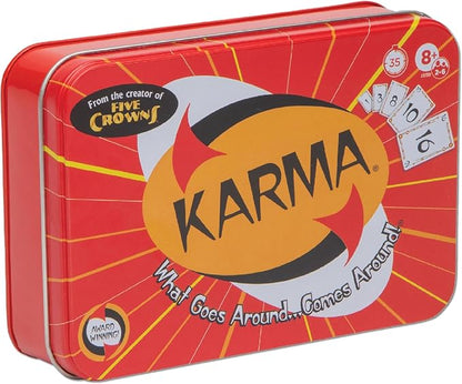 Karma Card Games for Kids – Card Games for Adults, Family Games Night, Card Games for Families, Multi-Player, Screen Free, Travel Games, Playing Cards, What Goes Around, Comes Around, Ages 8+