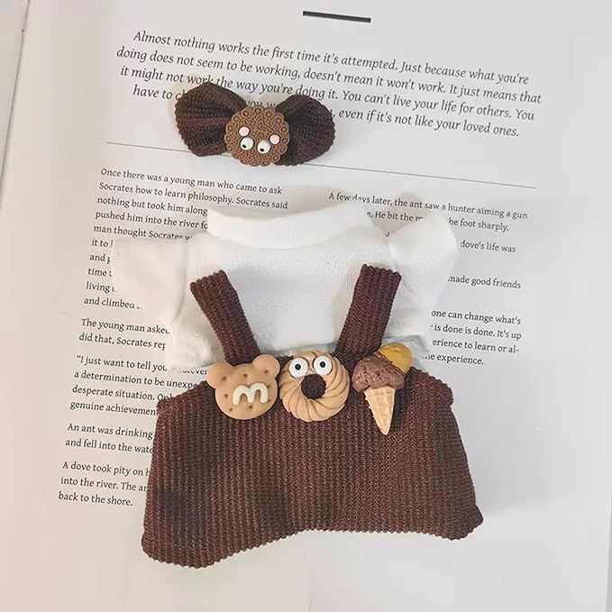 17cm Cute Ice Cream Doll Clothes, 6.7 Inches Cute Doll Clothes for Cute Ice Cream Dolls Accessories, Dress Up Clothes for Doll(NO Doll)