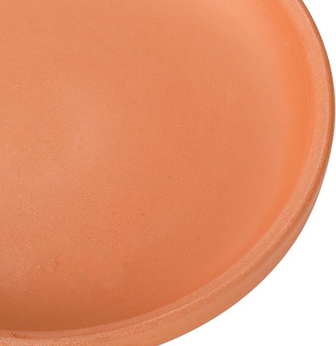 Suwimut 10 Pack Terracotta Pot Plant Saucer, 6 Inch Round Plant Pot Saucers for 5 Inch 5.5 Inch 6 Inch Flower Pot with Drainage Hole, Clay Plant Pot Drip Trays for Indoor, Outdoor Plants