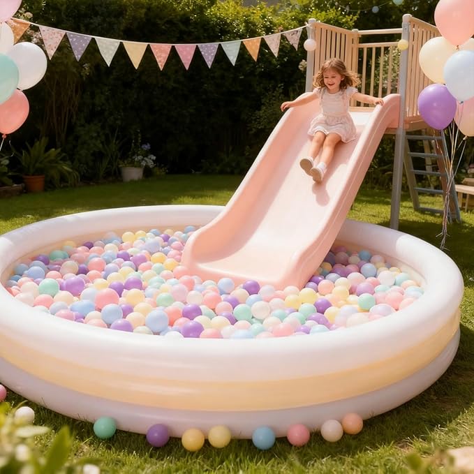 GOGOSO Ball Pits Balls for Toddlers Pack of 50 100 200 Plastics Shape Ball Non-Phthalate Non-BPA Non-Toxic 2.2-Inch Crush Proof Play Balls