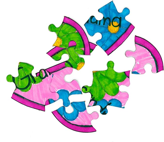 Hygloss 12 Blank Heart Puzzles – 6 x 8 Inches – Ideal for Valentine’s Day Crafts – Write, Draw, and Decorate – 8 Pieces Each