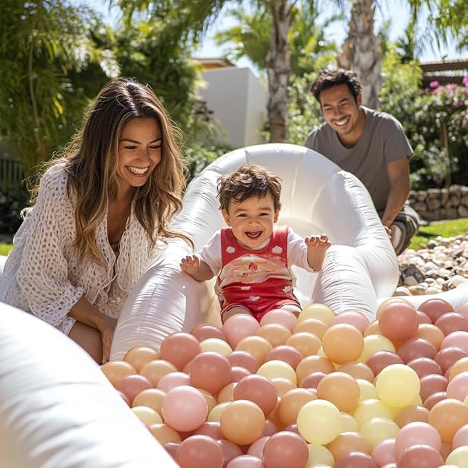 Realhaha Ball Pit Balls 50 100 200 500 Play Balls Plastic Balls for Baby Girls Toddlers Kids Play Tent Pool Playhouse Playpen Party Decoration