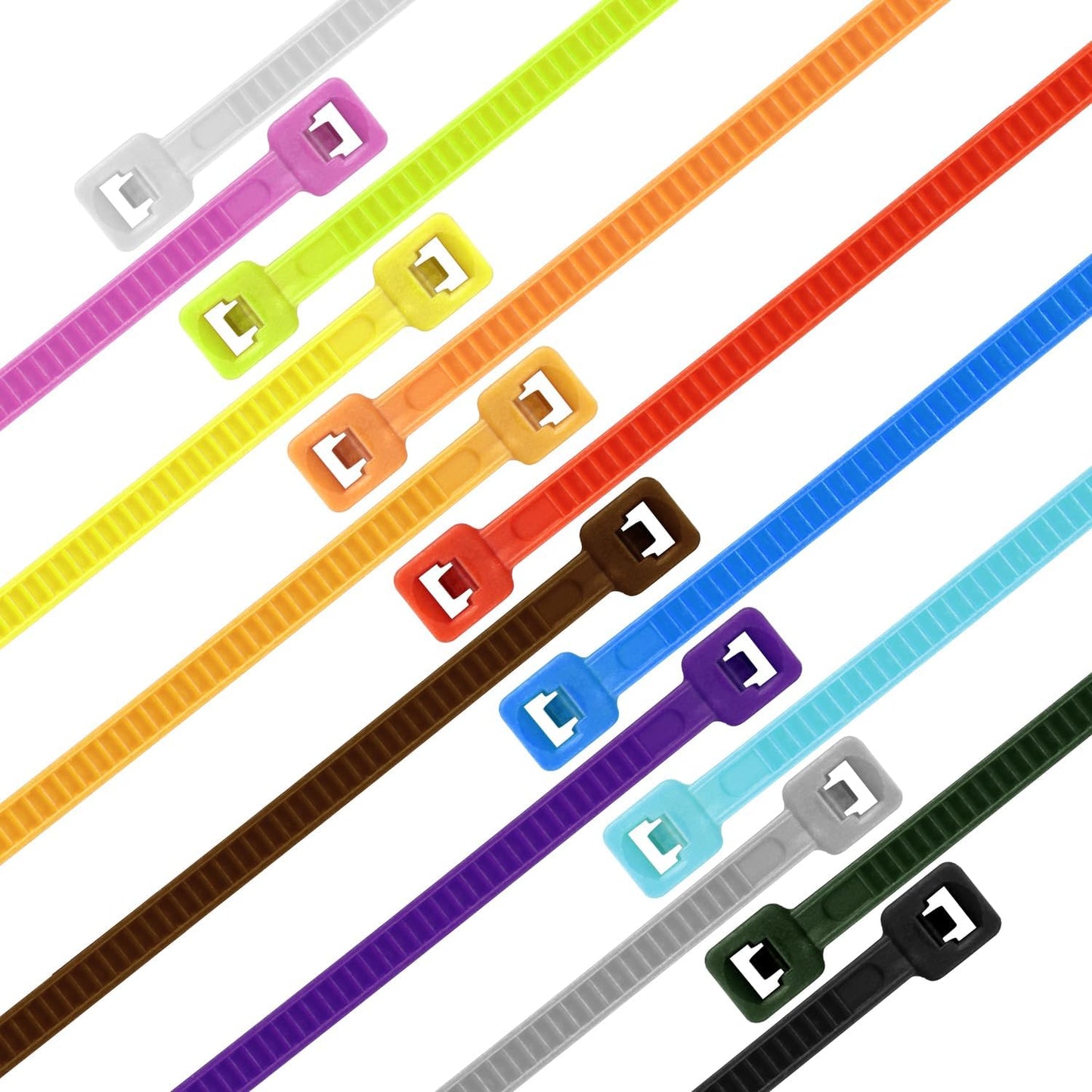 12 Inch Zip Ties Blue 1000 PCS, 50 Lbs- Heavy Duty Tensile Strength, Nylon PA66 UV Resistant Cable Ties for Indoor and Outdoor Use - Ideal for object bundling and fastening