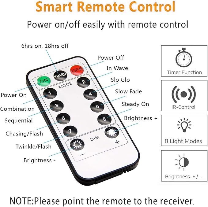 String Lights, 2 Pack Battery Operated String Lights with Remote Timer Waterproof 8 Modes String Lights for Bedroom,Garden,Party,Xmas Tree Indoor Outdoor Decorations (Green, 16.4)