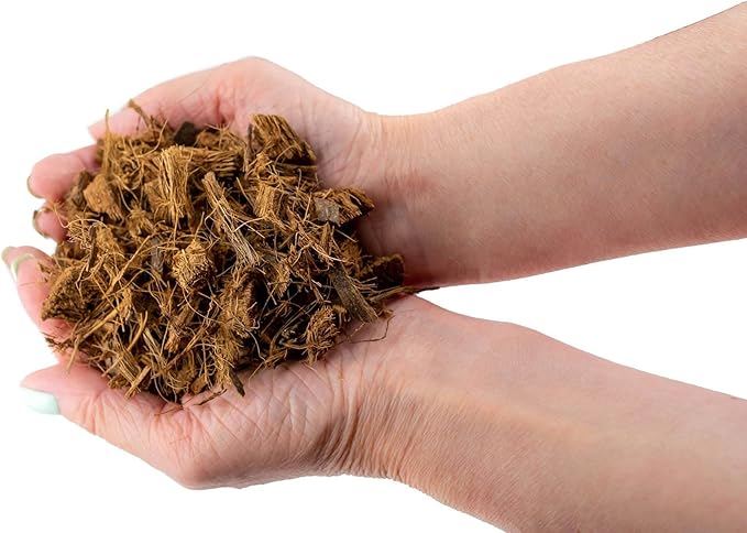 Premium Coconut Husk Chips and Fibers Mix for Orchids - 20 Quart - Houseplant, Monstera and Fiddle Leaf Fig by GARDENERA (4 Bags of 5 Quart)