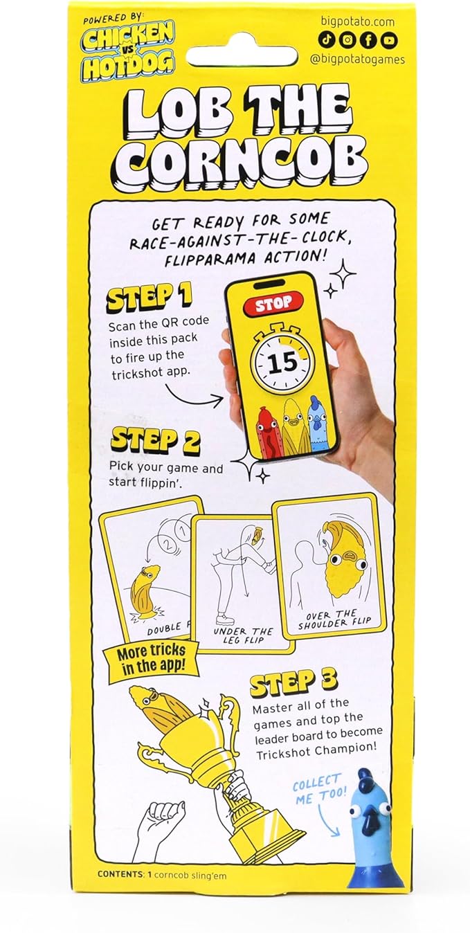 Big Potato Chicken vs Hotdog: Funniest Party Game You'll Ever Play | Flippin' Fun for Family, Adults and Kids - Perfect Halloween Game | Bonus Content Included