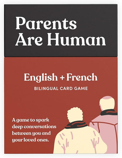 Parents Are Human, Relationship Cards, Get to Know Each Other Better, Parents, Adults, Families, & Teens Relationship Building, Light & Deep Questions, 70 Questions & Activity Cards, English + French