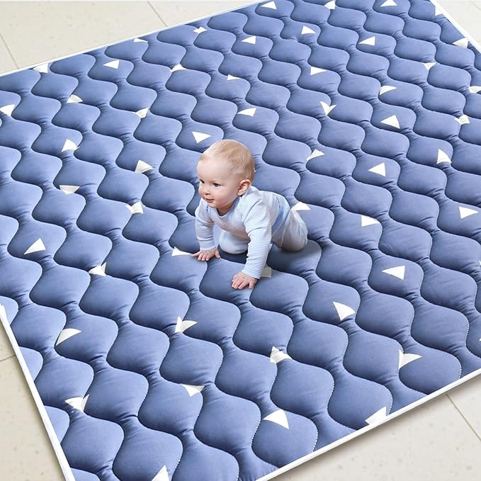 Premium Foam Baby Play Mat 79" X 71", Extra Large Soft Thicker Activity Playmats for Babies, Toddlers, Infants, Play & Tummy Time, Foldable & Machine Washable Baby Crawling Mat