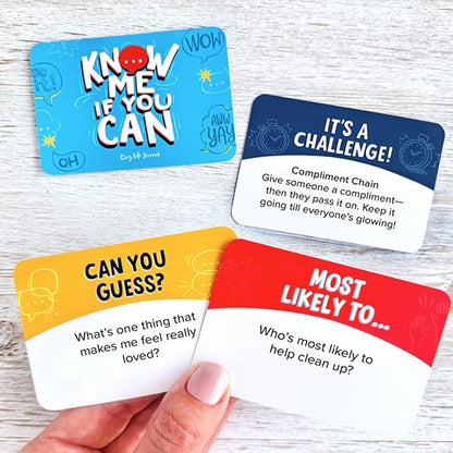 Big Life Journal - Know Me If You Can Connection Game, Fun Family Game for Kids, Teens & Adults, 160 Cards to Spark Conversation, Build Emotional Intelligence & Create Lasting Memories