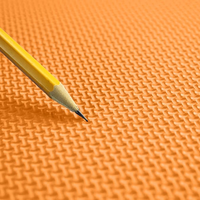 FlooringInc's 1/2" Soft Non-Toxic Baby Play Mat, Toddler Playmat, Colorful Puzzle PlayMat, Floor Mats for Kids & Babies, EVA Foam Interlocking Tiles for Nursery & Playroom | Orange, 50 Tiles, 200 SqFt