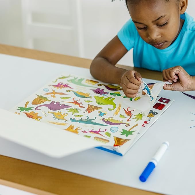 Melissa & Doug Sticker Collection Book: Dinosaurs, Vehicles, Space, and More - 500+ Stickers - FSC Certified