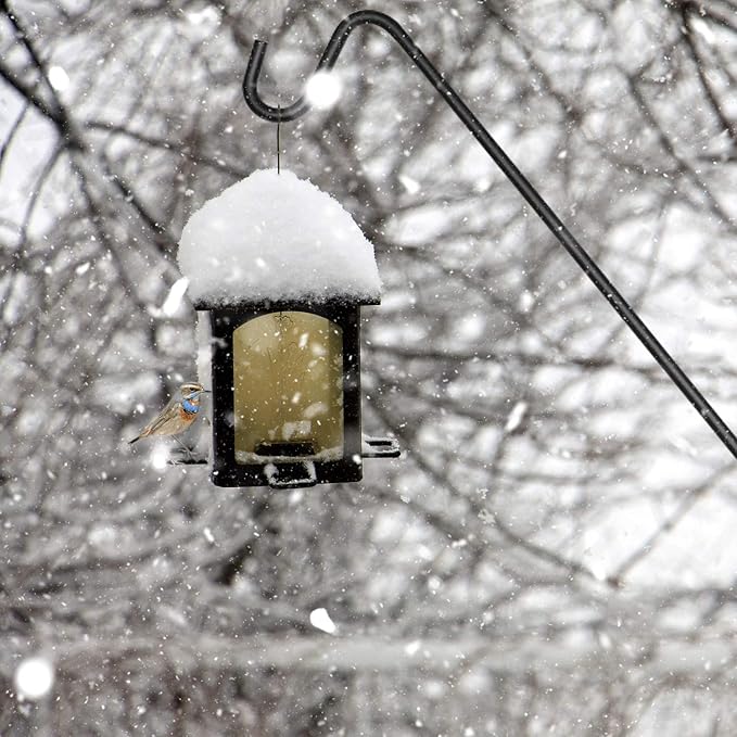 Ashman Deck Hook 32-Inch (1 Pack), Double Forged Solid Metal Single Piece Rod, Ideal for Bird Feeders, Plant Hangers, Coconut Shell Hanging Baskets, and Lanterns.