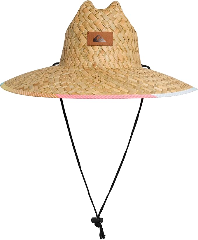 Quiksilver Men's Wide Brim Outdoor Lifeguard Straw Sun Hat