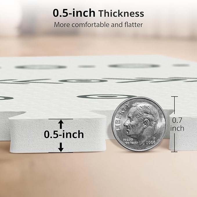 Baby Foam Play Mat, PIGLOG 72x48 Baby Crawling Mat, Floor Mats for Kids for Infants with Interlocking Tiles, Toddler Playmats for Indoor and Outdoor, Easy to Clean Playroom Mats, (Symbol+Bohemia)