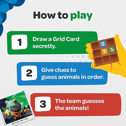 National Geographic: Secret Clue Animals - Card Game for Kids 7 & Up - Fun & Cooperative Board Games for The for Girls & Boys Ages 7, 8, 9, 10