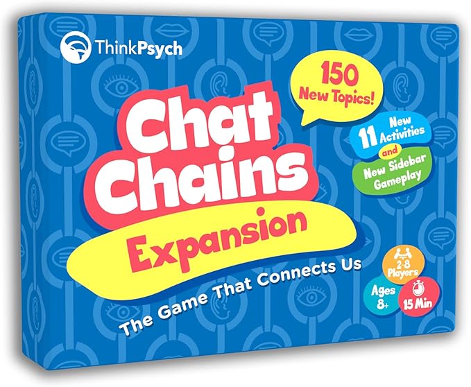 ThinkPsych Chat Chains Expansion Pack - Counseling Games & Therapy Games for Teens - Social Skills Games for Kids, Play Therapy Toys, Speech Therapy Games - Ages 8-99