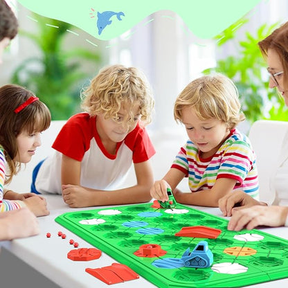 Logic Road Builder Games Toys: STEM Toys for 4 Year Old Kids Montessori Board Game Brain Teaser Puzzles Preschool Learning Activities Educational Toy for Toddler Ages 3 5 6 7 8-12 Boys Girls Gifts