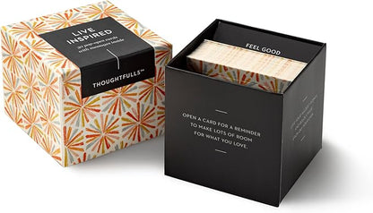 Compendium ThoughtFulls Pop-Open Cards – Live Inspired – 30 Pop-Open Cards, Each with a Different Inspiring Message Inside, 2.25” x 2.25”