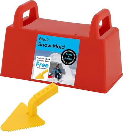 Superio Sandcastle Building Kit Snow Brick Maker Sand Castle Molds Snow Sand Beach Toys for Kids and Adults Igloo Snow Block Form for Snow Forts or Sandbox Play Sand Toys Outdoor Fun Beach Essentials