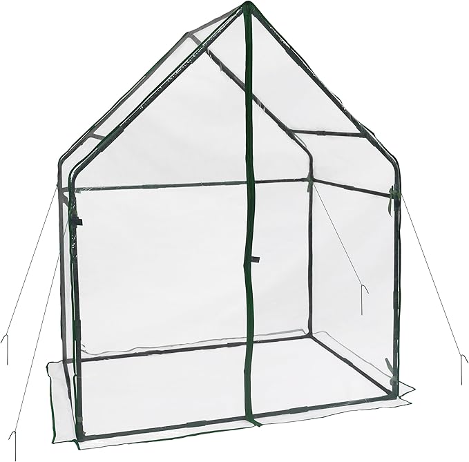 Gardzen Mini Greenhouse Heavy Duty Portable Green House, Clear Tent Small Greenhouse for Indoor Outdoor Plants 36.2”(L) x53.3”(W) x66.1”(H)