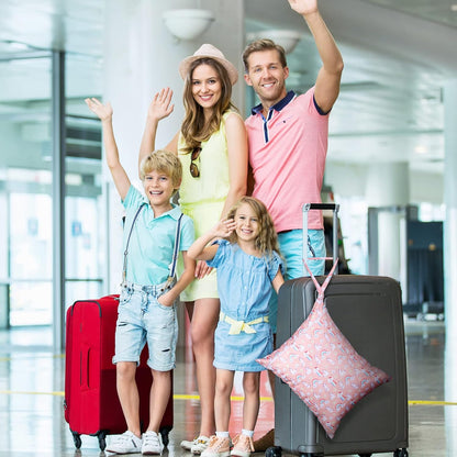 Shappy 2 Pcs Large Travel Laundry Bag Washable Waterproof Wet Dry Large Dirty Clothes Bag Bathing Workout(Unicorn)