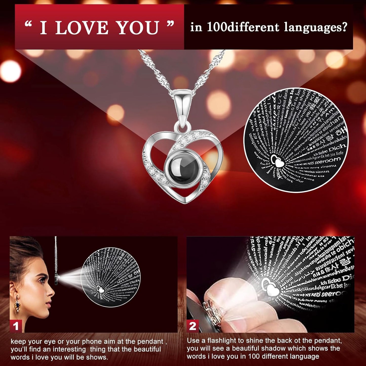 Preserved Red Real Rose-Eternal Flowers Rose Gifts for Mom Grandma Wife Girlfriend on Mothers Day Birthday Valentines Christmas Anniversary Romantic Gifts for Her with I Love You Romantic Gift (Red)