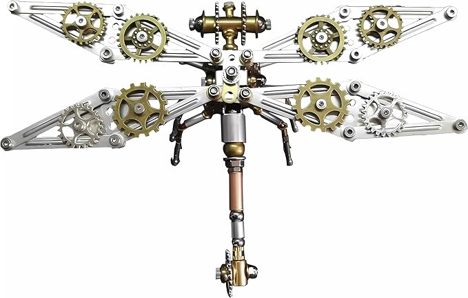 Mechanical Metal DIY 3D Insect Brass Puzzle (Dragonfly B)