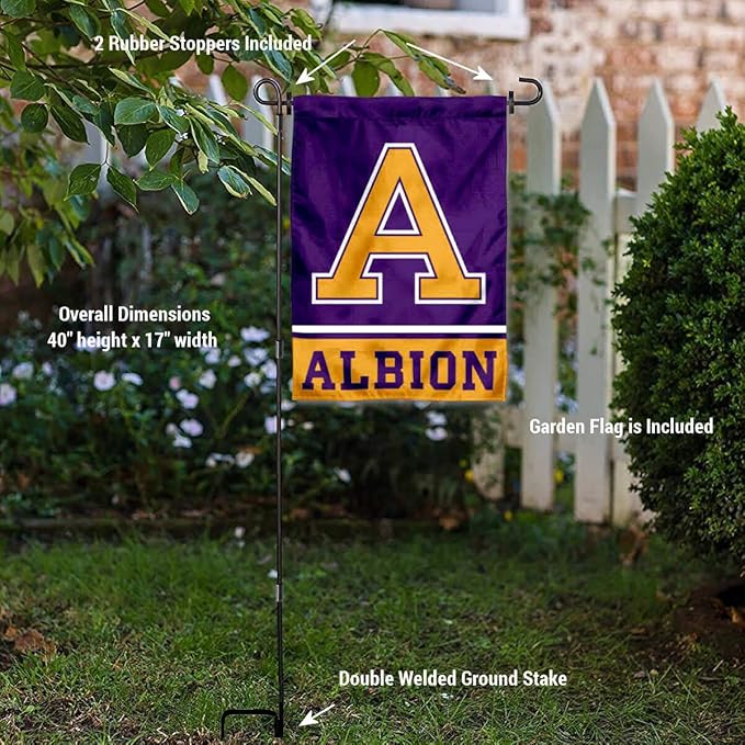 College Flags & Banners Co. Albion Britons Garden Flag with Stand Holder
