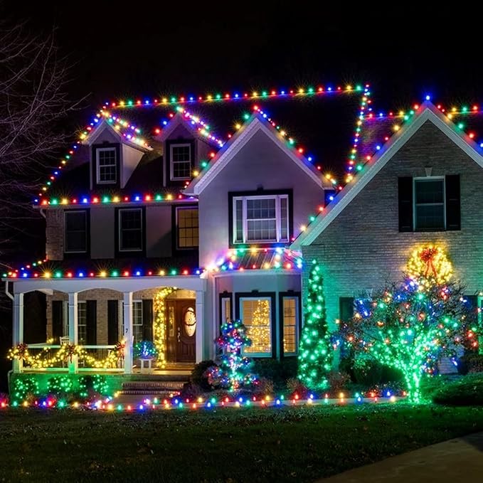 C9 Christmas Pathway Lights with Stakes,Multicolor,30 Ft 30 Strawberry LED Bulbs and Stakes,Connectable Shatterproof Outdoor Lights Marker for Xmas Yard Garden Path Lawn Walkway Sidewalk