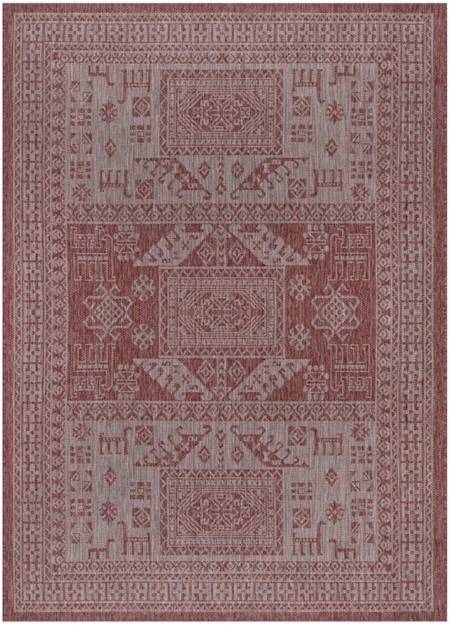 Keen Home Design Terrace Outdoor Area Rug - 9x12 Washable Indoor/Outdoor Rug for Patio, Kitchen, Balcony, Beach, Garden, Deck and Porch, Size: 8'10"x12'