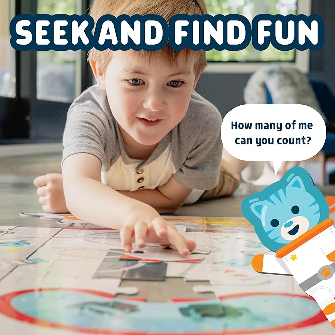 Chuckle & Roar Educational 50 PC Floor Puzzle Spaceship Edition