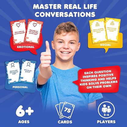 Chitchat Connect Conversation Game | Break The Ice Game for Therapy & Play | Counseling Office Must-Have | Ideal for Therapists & Parents | Build Communication & Social Skills for Teens & Kids