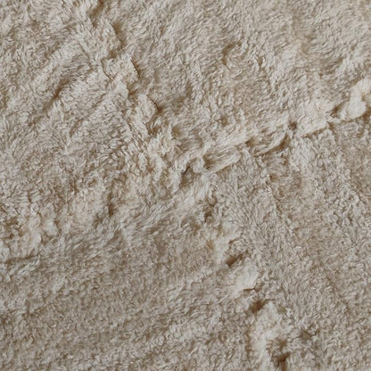 16pcs 0.6" Thickened Interlocking Tile Mats,Fluffy Shaggy Soft EVA Foam Area Rug for Living Room & Bedroom,Non-Slip Protective Floor Carpet Play Mat Kids Baby Dorm Home Decor (11.8ft, Khaki)