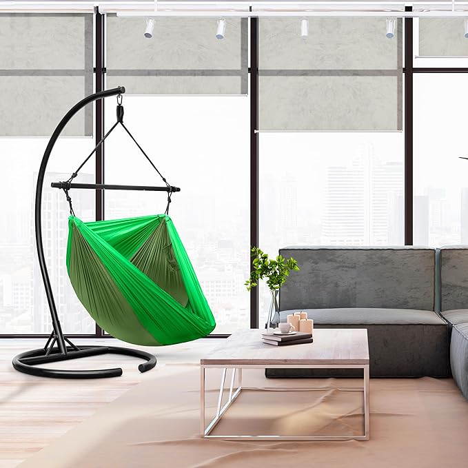 Sorbus Hanging Hammock Chair - Tree Pod Sensory Swing - Outdoor Camping Cacoon Chair - Collapsible and Lightweight Swings - Swinging Rocker Chairs for Camp, Travel, Hiking, Tent, Porch (500 lb Max)