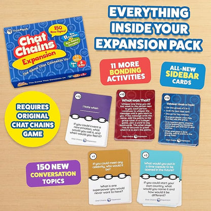 ThinkPsych Chat Chains Expansion Pack - Counseling Games & Therapy Games for Teens - Social Skills Games for Kids, Play Therapy Toys, Speech Therapy Games - Ages 8-99