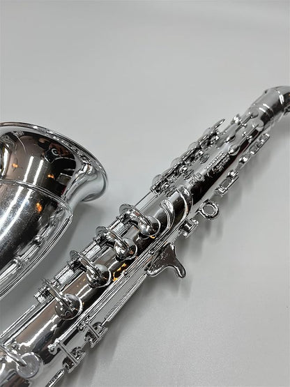 My First Toy Saxafone for Kids in Silver Finish with Standard Keys is a Great Learning Kid Toy Instrument and Teaching Tool for Children Ages 3+ BPA Free.
