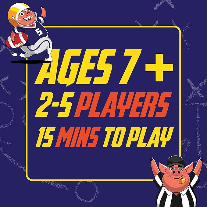 Pick Six – The Ultimate Football Themed Card Game! Strategic Card Game for Kids and Adults. Great for Parties and Game Nights. 2-5 Players, Ages 7+.