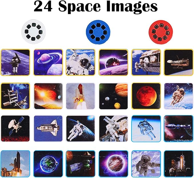 Georgie Porgy Children Projector Toys Educational Science Set Wall Ceiling Tent Torch Solar System Planet Toys Gifts Flashlight for Kids Boys Girls (Outer Space)