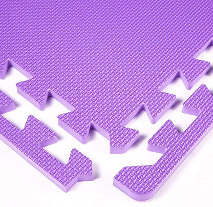 FlooringInc's Rainbow & Natural Harmony Playmat - Kid Safe Foam Floor Tiles with Removable Edges - 2'x2', 1/2" Thick (Rainbow, 48 Tile Pack)