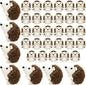 Zubebe Mini Hedgehog Toy Bulk Halloween School Gifts Plush Operation Christmas Stuffed Animal 4 Inch Small Party Favor Decoration DIY Keychain Kid Children Classroom for Baby Shower Birthday(24 Pcs)