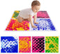 Liquid Lava Tiles for Kids： 11.8x11.8 in Educational Play Mat with Non-Slip Base Develop Motor Skills & Creativity for Children 3-12 Years (4 Pack C)