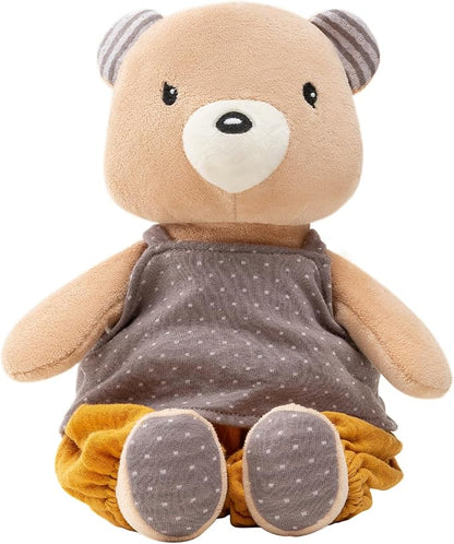 9" Organic Cotton Plush Toys, Plush Bear Stuffed Animals Soft Cuddly Toy for Babies and Toddlers