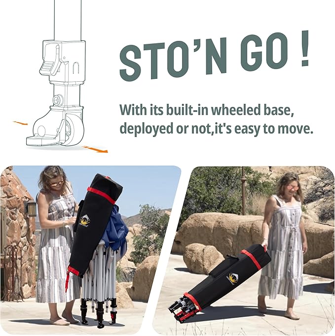 CROWN SHADES 10x10 Pop Up Canopy with 1 Side Wall - Beach Tent with One Push Setup - Outdoor Sun Shade for Events, Parties, Camping - Gazebo with STO-N-Go Cover Bag (Pink)