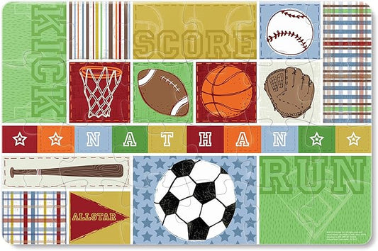 Personalized Jigsaw Puzzle for Kids, 24-Piece - I See Me! (Sports)