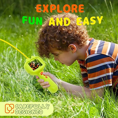 Kids Borescope Snake Camera with Light Toy,Outdoor STEM Science Toys, Nature Educational Exploration Toy Great Gifts for 4 5 6 7 8 9 10 Years Old Boys and Girls Birthday Camp Christmas(16G Card)